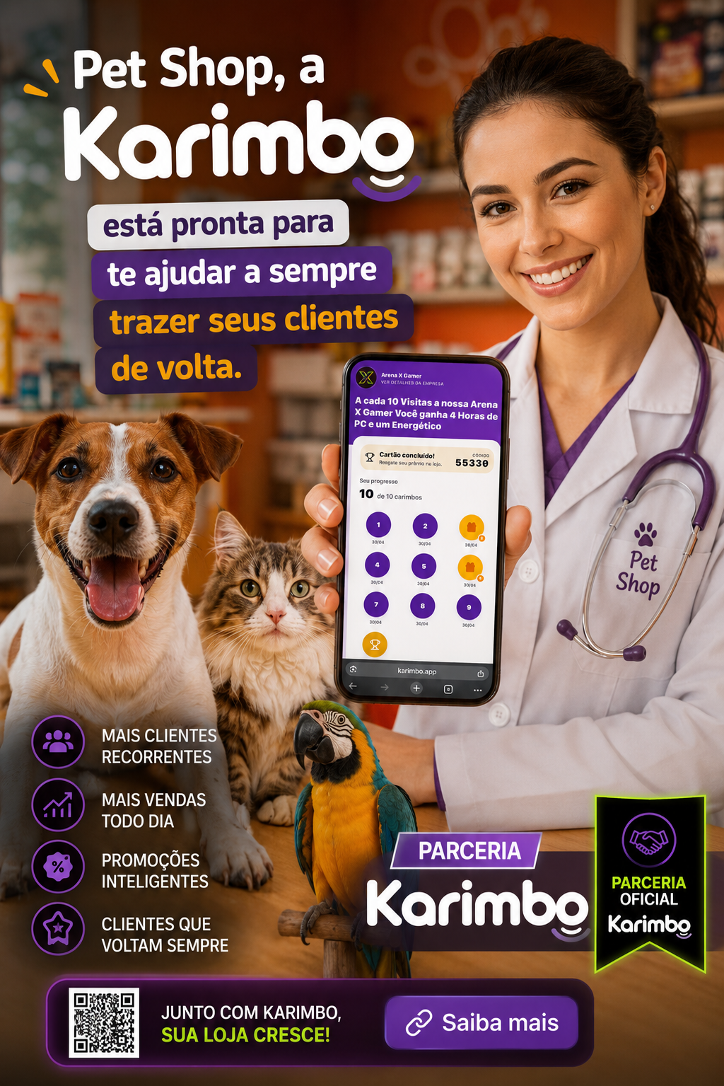 Pet Shop usando Karimbo